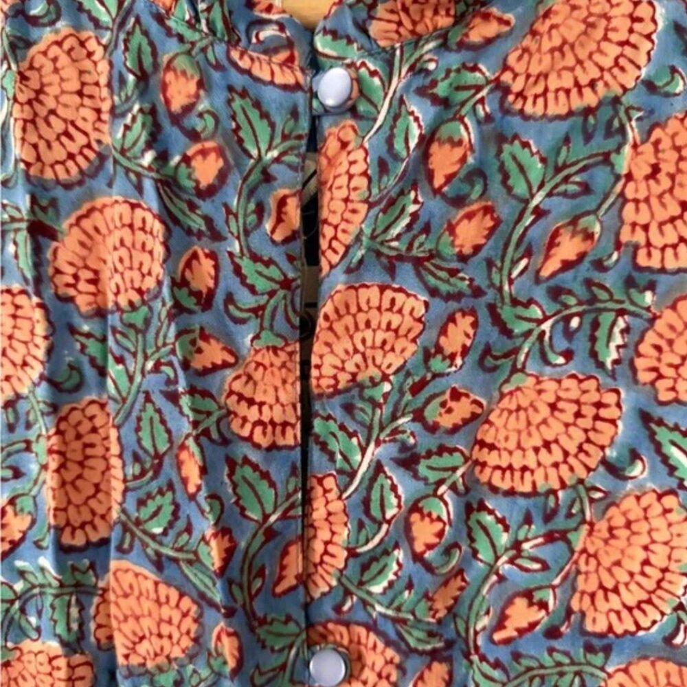 Emerson Fry India Collection Flower Frances 3 Frill Dress NEW Medium M - Picture 8 of 10
